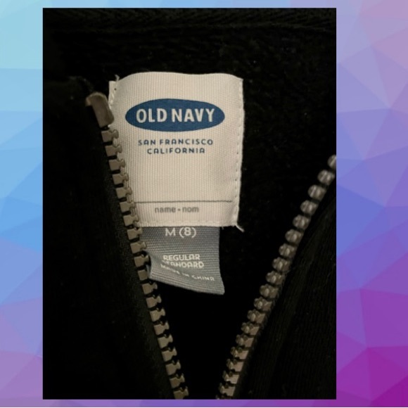 Youth black hoodie size 8 - Picture 2 of 2